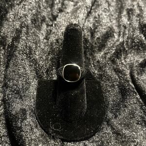 Black and silver Ring